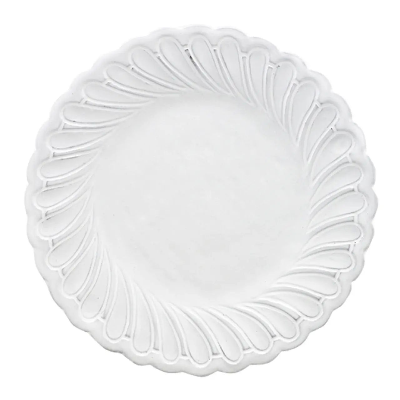 Bella Bianca Pique Salad/Dessert Plate Set of 4 - Lavender & Company