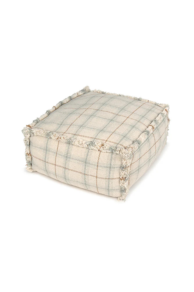 Lorena Canals Handloom Puff  Blue Sage