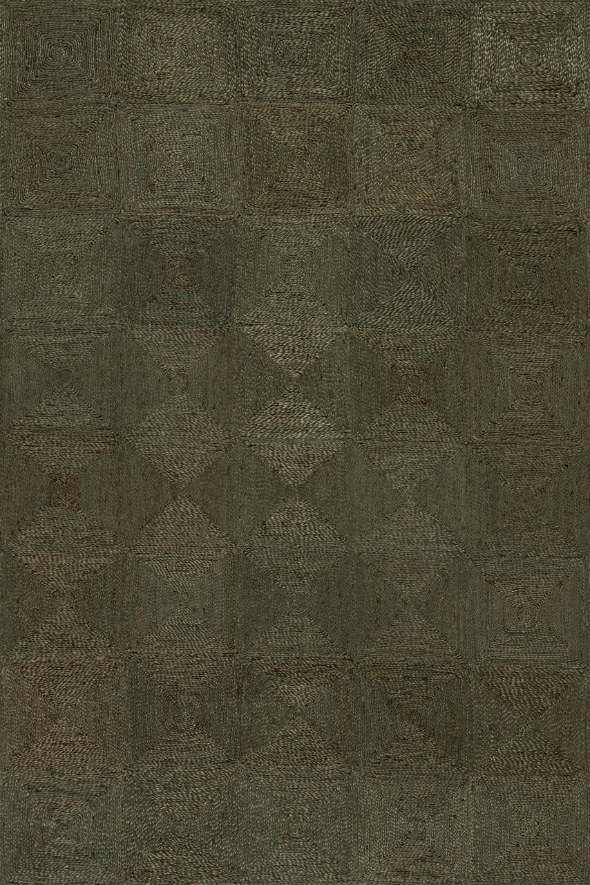 Dash & Albert Laux Textured Handmade Jute Green Rug