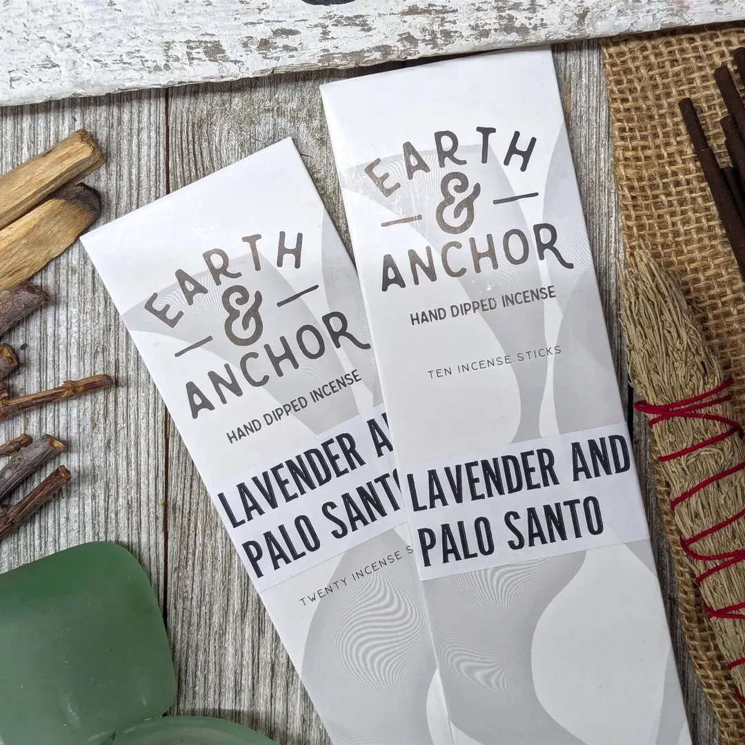 Lavender & Palo Santo Incense by Earth & Anchor | Lavender Fields