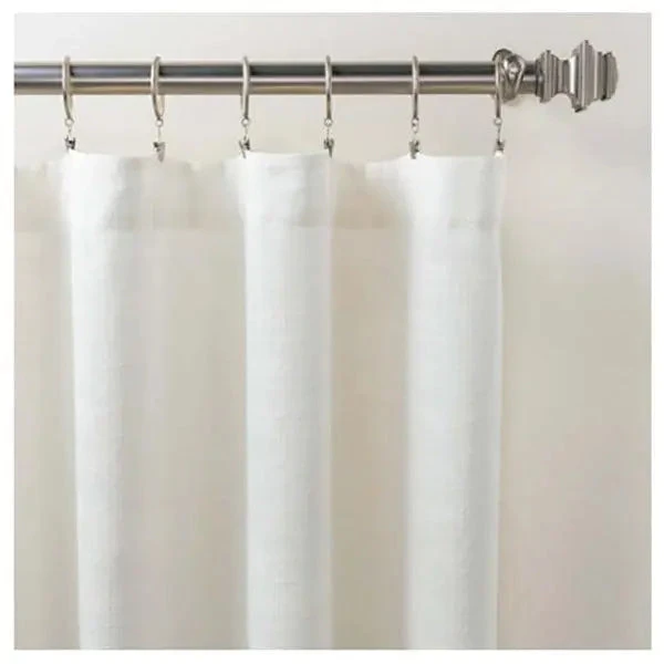 Pine Cone Hill Textured Sheer Dove White Curtain Panel - Lavender Fields