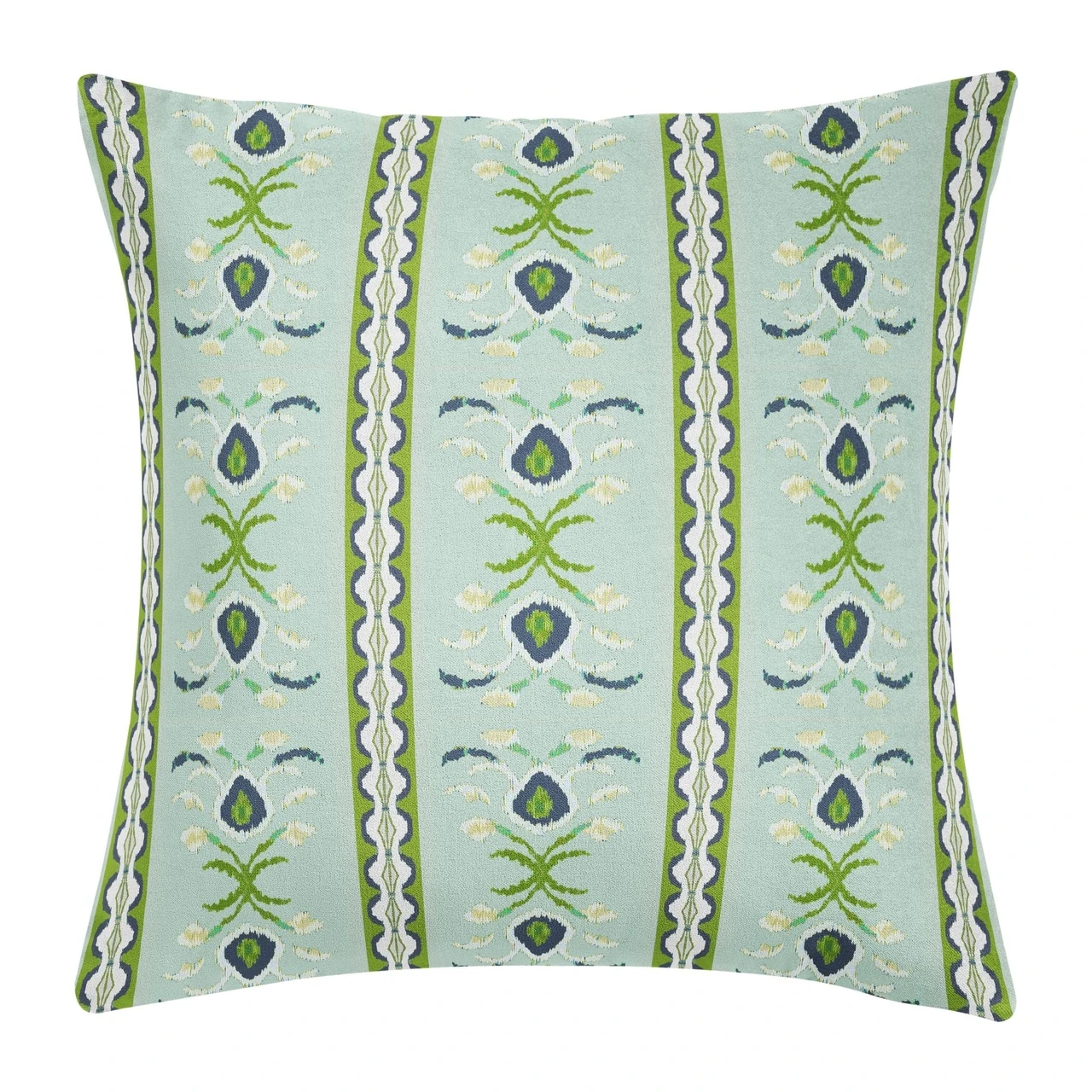 Laura Park Rosemary Stripe Lagoon Decorative Pillow - 22” x 22” Throw Pillow