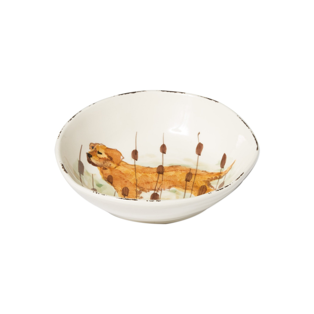 Wildlife Hunting Dog Pasta Bowl VIETRI