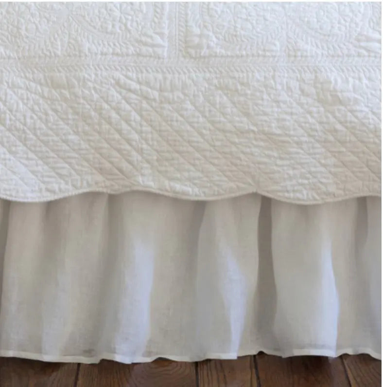 Taylor Linens Linen Voile Bed Skirt - Thumbnail 2