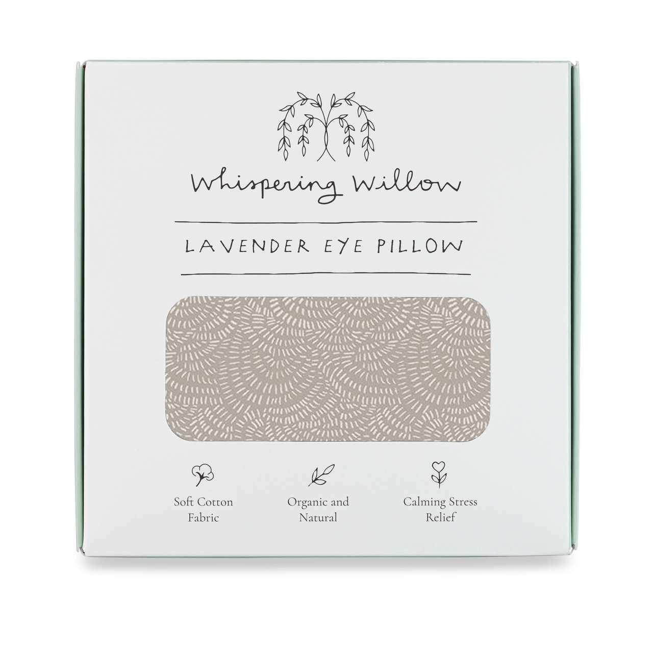Weighted Eye Pillow - Lavender-Filled Whispering Willow
