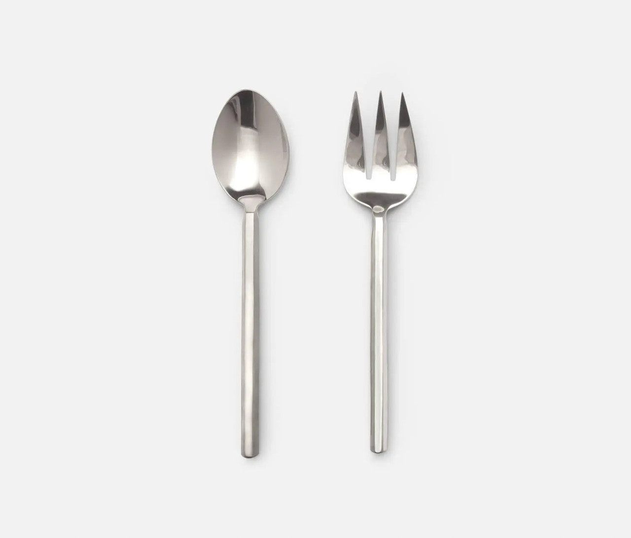 Blue Pheasant Roland Polished Silver 2-Piece Serving Flatware - Lavender Fields