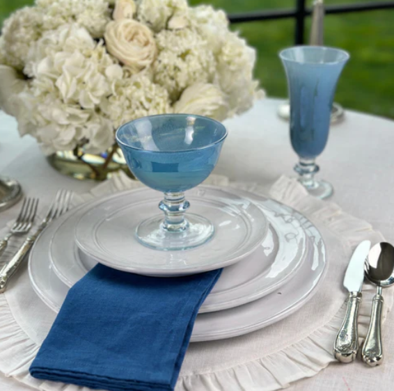 Rialto Compote in Adriatic Blue Arte Italica