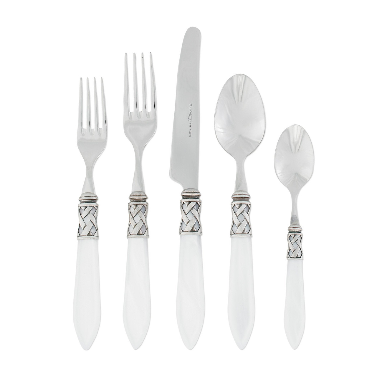 Aladdin Antique White Five-Piece Place Setting VIETRI