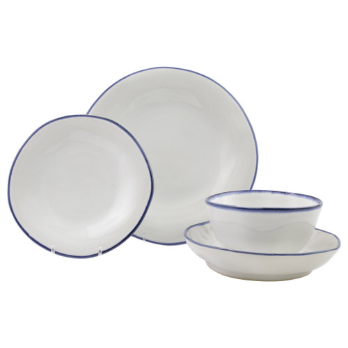 Aurora Edge Four-Piece Place Setting VIETRI