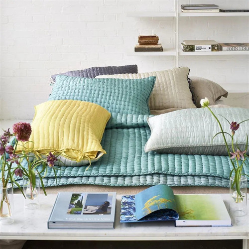 Designers Guild Chenevard Sky & Cloud Quilt - Lavender Fields
