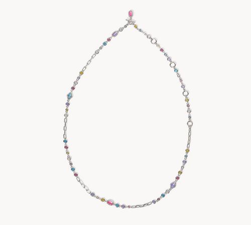 Mini Elisa and Abbie Silver Convertible Strand Necklace