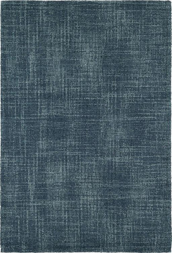 Dash & Albert Crosshatch Denim Micro Hooked Wool Rug - Lavender Fields