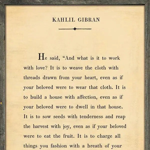 Sugarboo Designs Kahlil Gibran Book Collection (Grey Wood Frame)