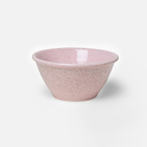 Blue Pheasant Speckled Pink Earthenware Bowls Set of 4 Blue Pheasant