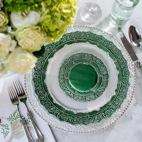 Arte Italica Renaissance Dinner Plate Italian Green Set of 4 Arte Italica