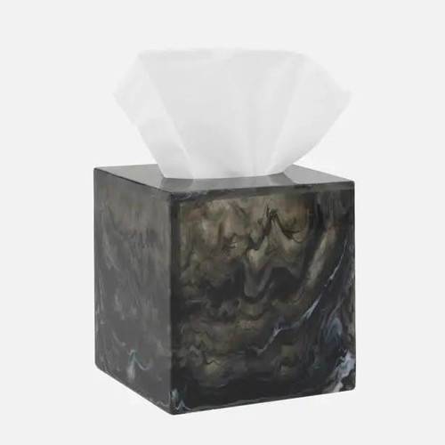 Pigeon & Poodle Abiko Tissue Box Cover in Obsidian Pigeon & Poodle