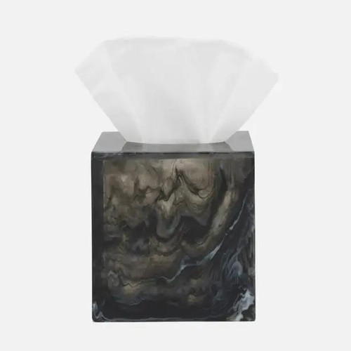 Pigeon & Poodle Abiko Tissue Box Cover in Obsidian Pigeon & Poodle