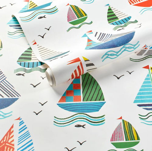 Annie Selke Sailboats Wallpaper Roll