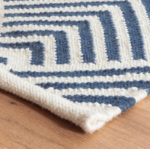 Dash & Albert Cleo Navy Indoor/Outdoor Rug