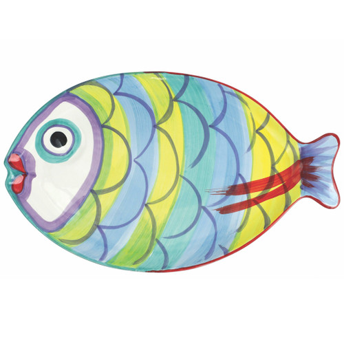 Pesci Colorati Figural Fish Platter VIETRI