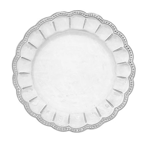 Bella Bianca Beaded Charger Set of 4