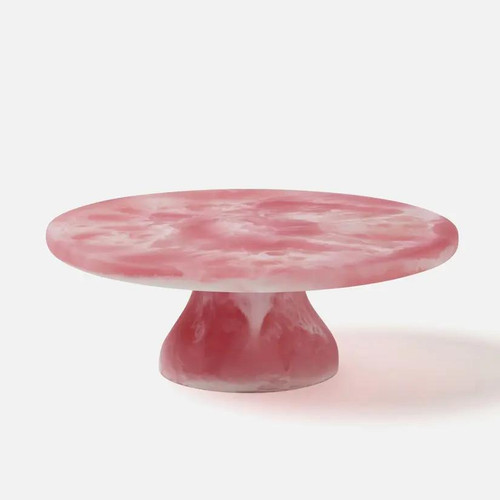 Blue Pheasant Hugo Pink Swirled Cake Stand Blue Pheasant