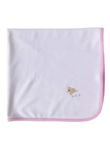 Jacaranda Living Baby Blanket, Bunny (Cream/Pink) Jacaranda Living