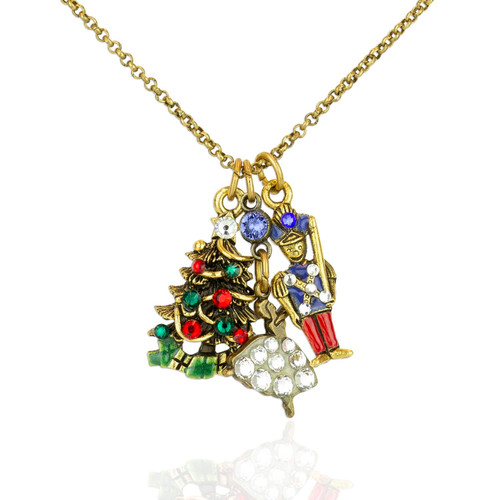 “Gift of a Dream” Crystal Nutcracker Jumble Charm Necklace