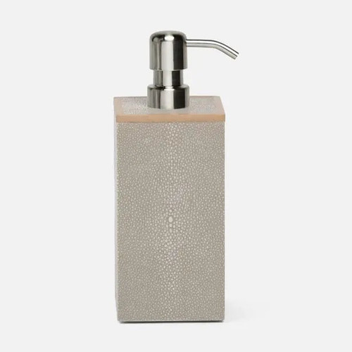 Pigeon & Poodle Manchester Xl Soap Pump Sand Realistic Faux Shagreen - Lavender Fields