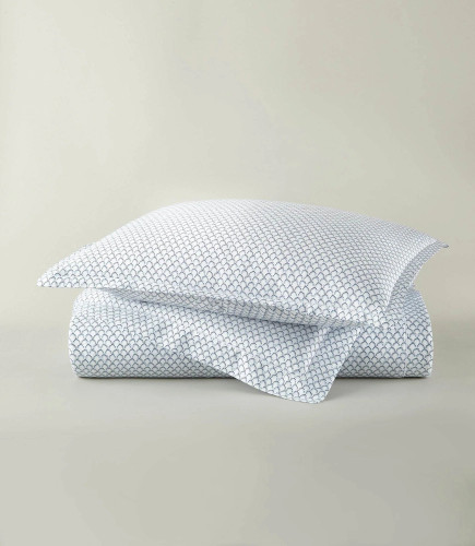 Peacock Alley Demi Classic Printed Duvet Set in Navy