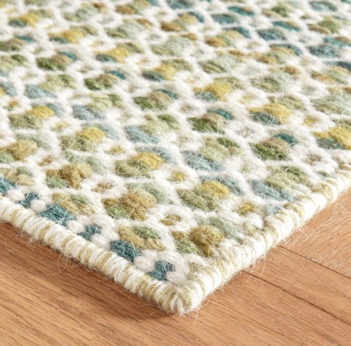 Dash & Albert Poppy Moss Woven Wool Rug Dash and Albert
