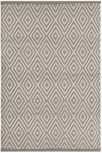 Dash & Albert Diamond Fieldstone Ivory Indoor/Outdoor Rug