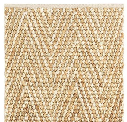 Dash & Albert Meghan Ivory/Natural Woven Jute Rug - Lavender & Company
