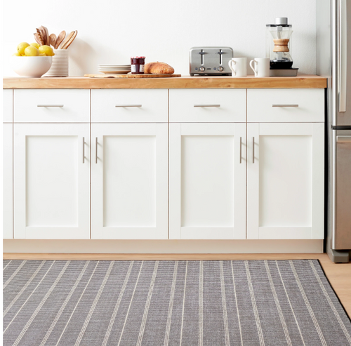 Dash & Albert Samson Black Machine Washable Rug Dash and Albert