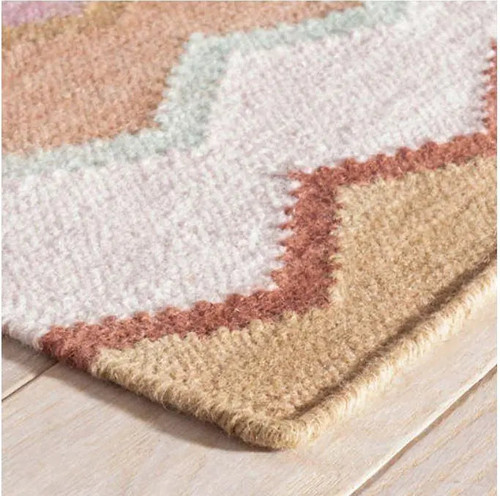 Dash & Albert Safety Net Earth Woven Wool Rug
