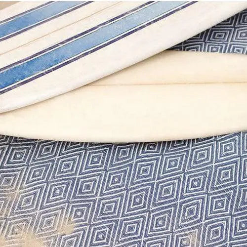 Dash & Albert Diamond Denim/White Indoor/Outdoor Rug