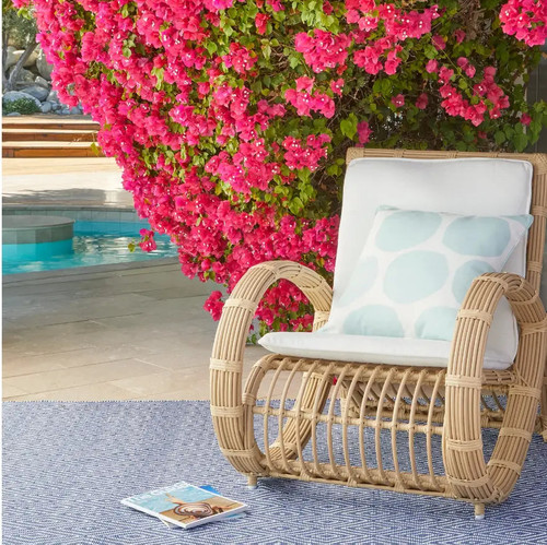 Dash & Albert Diamond Denim/White Indoor/Outdoor Rug Dash and Albert