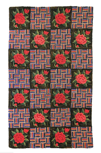 Elizabeth Hand Hooked Rug Wool Michaelian Home