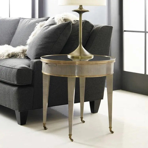 Modern History Tuxedo End Table Grey Sycamore - Lavender Fields