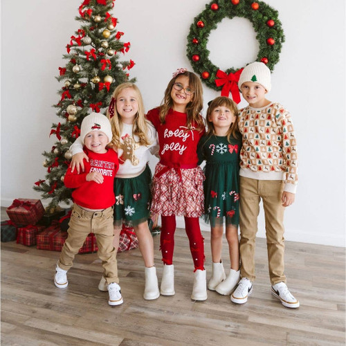 Christmas Plaid Layered Bow Clip - Hair Bows