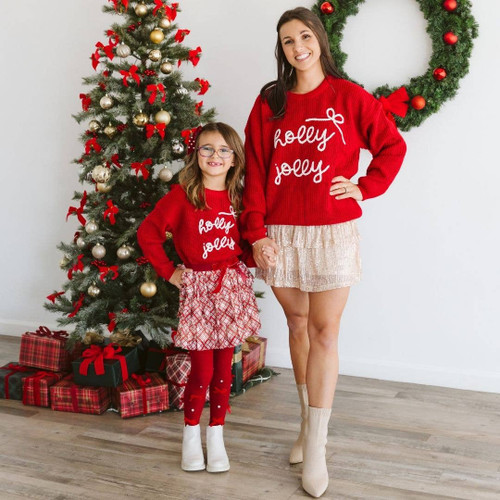 Christmas Plaid Layered Bow Clip - Hair Bows