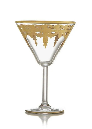 Vetro Gold Martini Glass