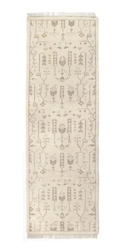 Dash & Albert Dara Cream Hand Knotted Wool Rug - Lavender Fields