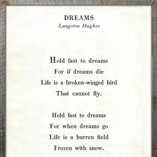 Sugarboo Designs Dreams - Poetry Collection Sign