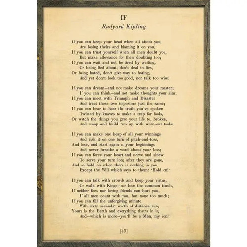 Sugarboo Designs If - Poetry Collection Sign