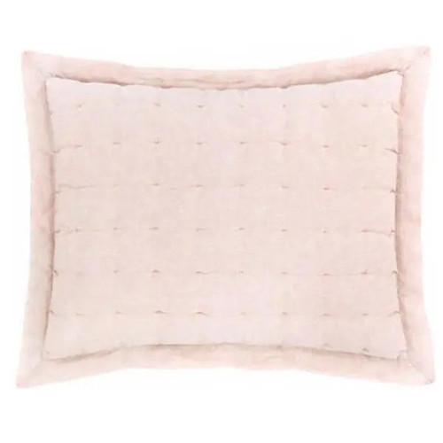 Pine Cone Hill Lush Linen Slipper Pink Puff Sham - Lavender Fields