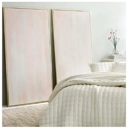 Pine Cone Hill Lush Linen Ivory Puff Sham - Lavender Fields