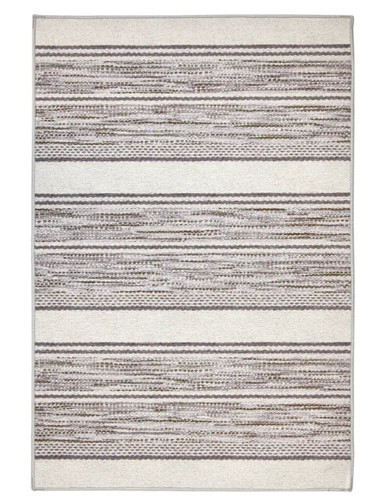 Dash & Albert Ellington Stripe Grey Machine Washable Rug - Lavender Fields
