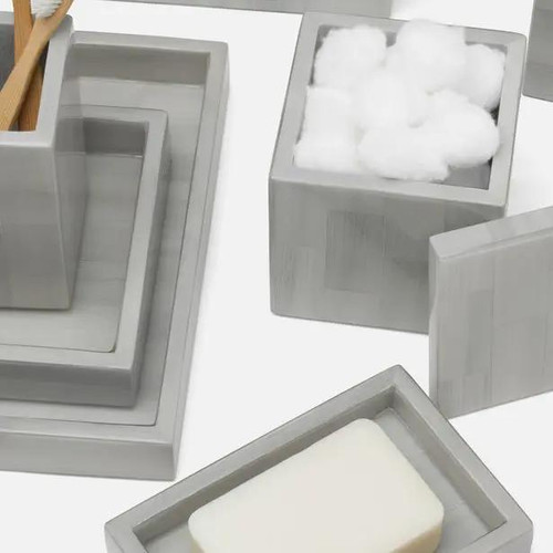 Pigeon & Poodle Arles Light Gray Rectangular Soap Dish Pigeon & Poodle