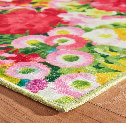 Dash & Albert Chamomile Cluster Multi Machine Washable Rug Dash and Albert
